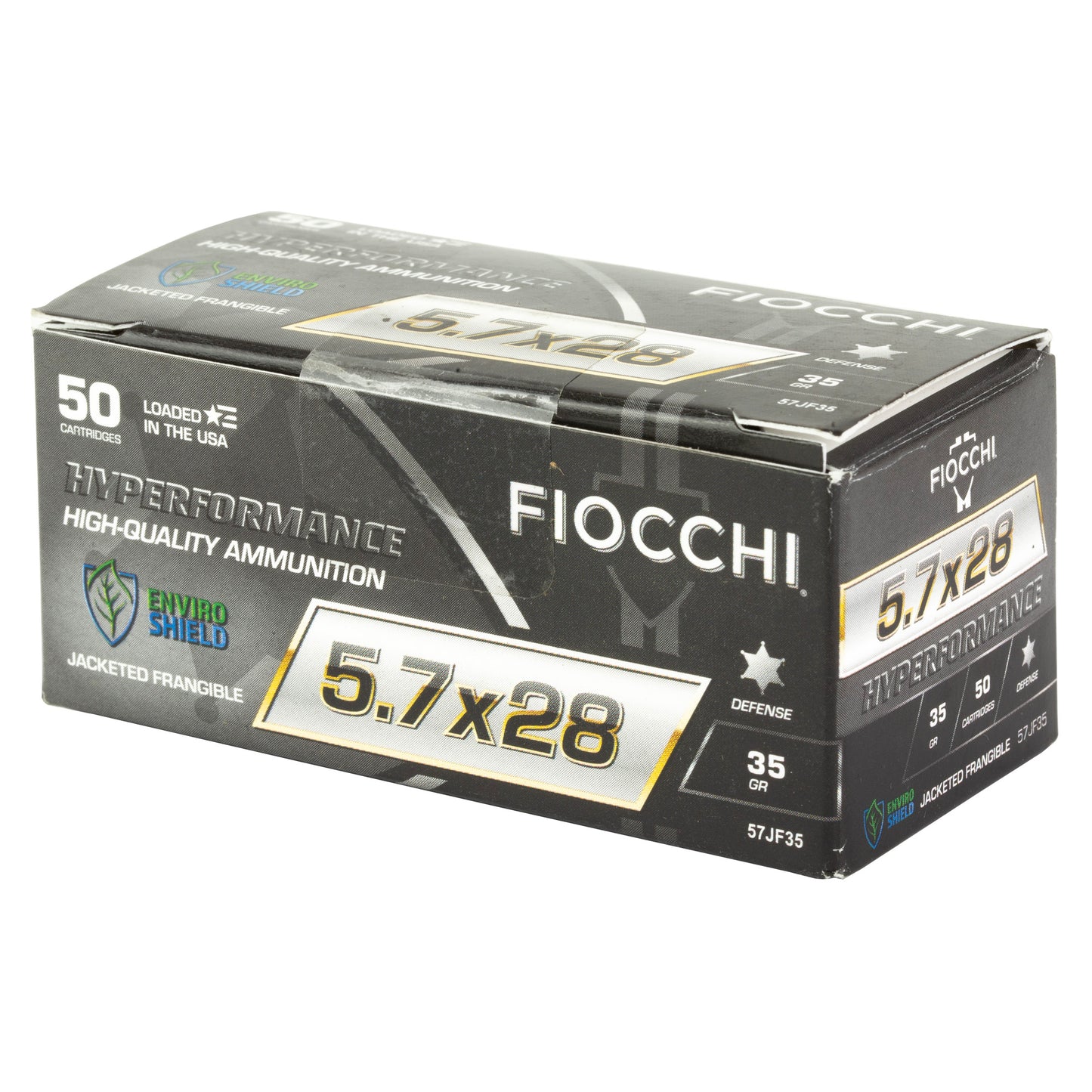 Fiocchi Ammunition Hyperformance 5.7x28mm Frangible Cartridge - 35 Grain, Box of 50 Rounds