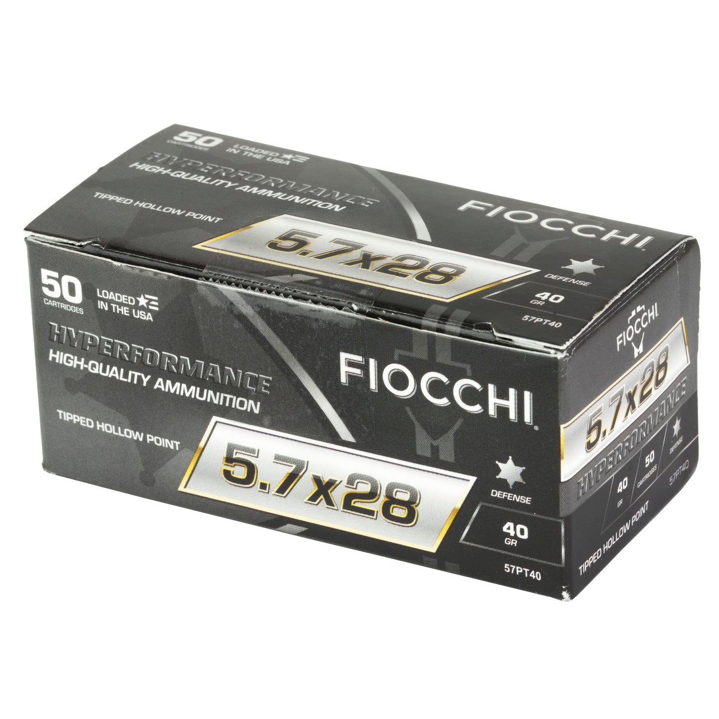Fiocchi Ammunition Hyperformance 5.7x28mm 40 Gr Hollow Point * Reliable Defensive Cartridge