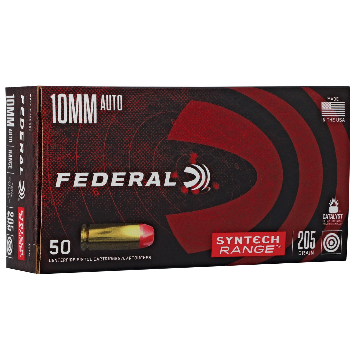 Federal American Eagle 10mm 205-Grain Total Synthetic Jacket Ammunition (50 Rounds per Box)