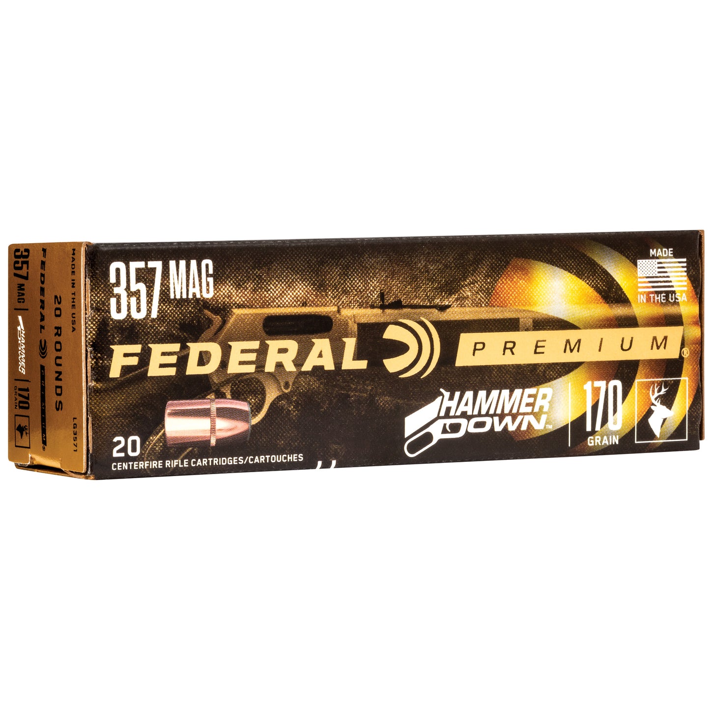 Federal HammerDown .357 Magnum 170 Grain Soft Point Ammunition - 20 Rounds