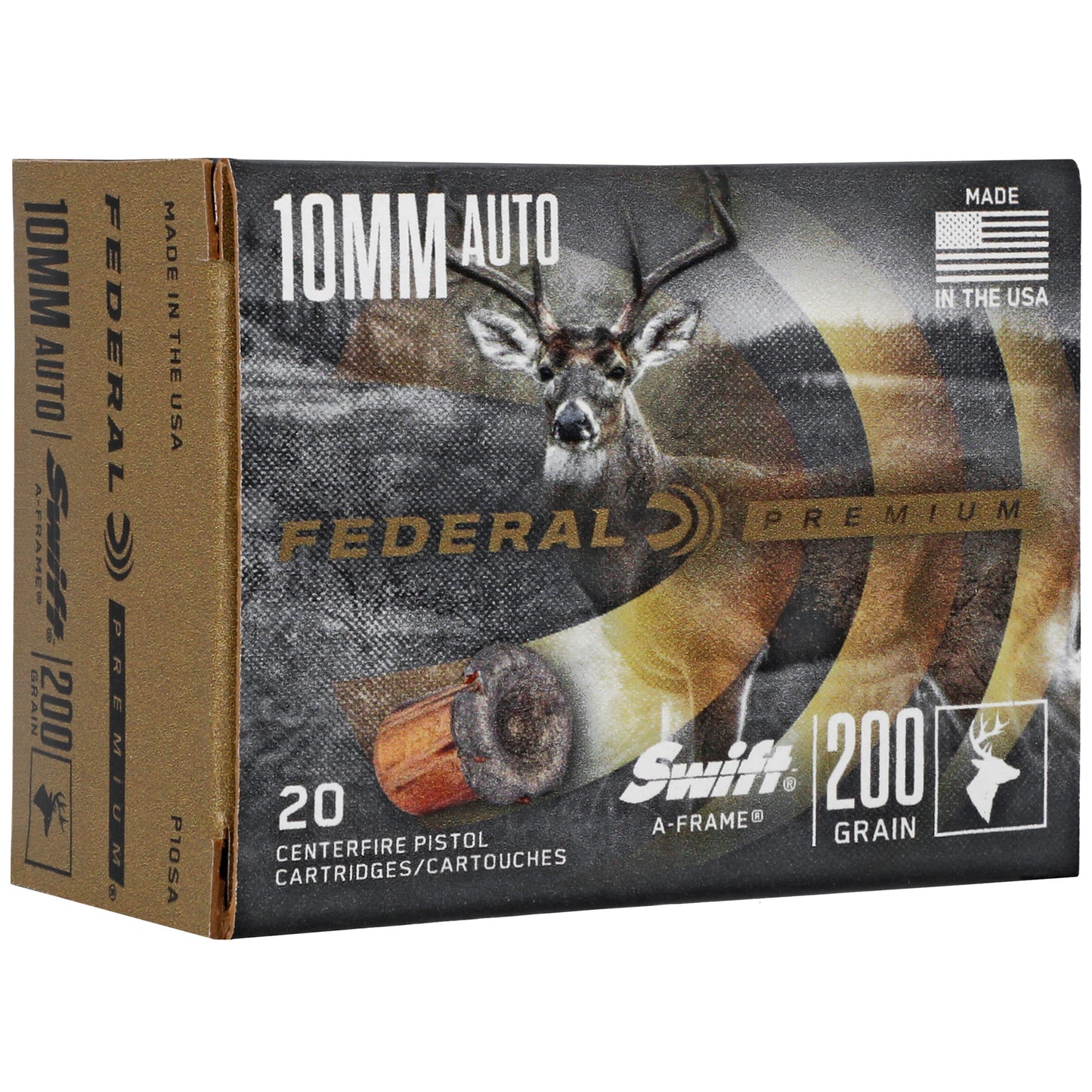Federal Premium Swift 10mm 200 Grain Trophy Copper Slugs * High-Accuracy Hunting Ammo