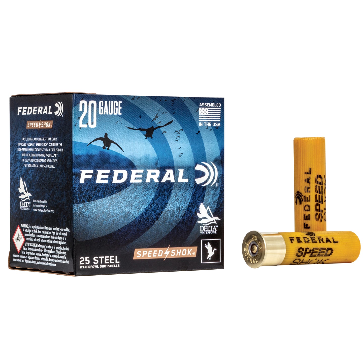 Federal Speed-Shok 20 Gauge 3-inch Steel Shot Ammunition - 7/8 oz #4 Shot, Model WF209 4