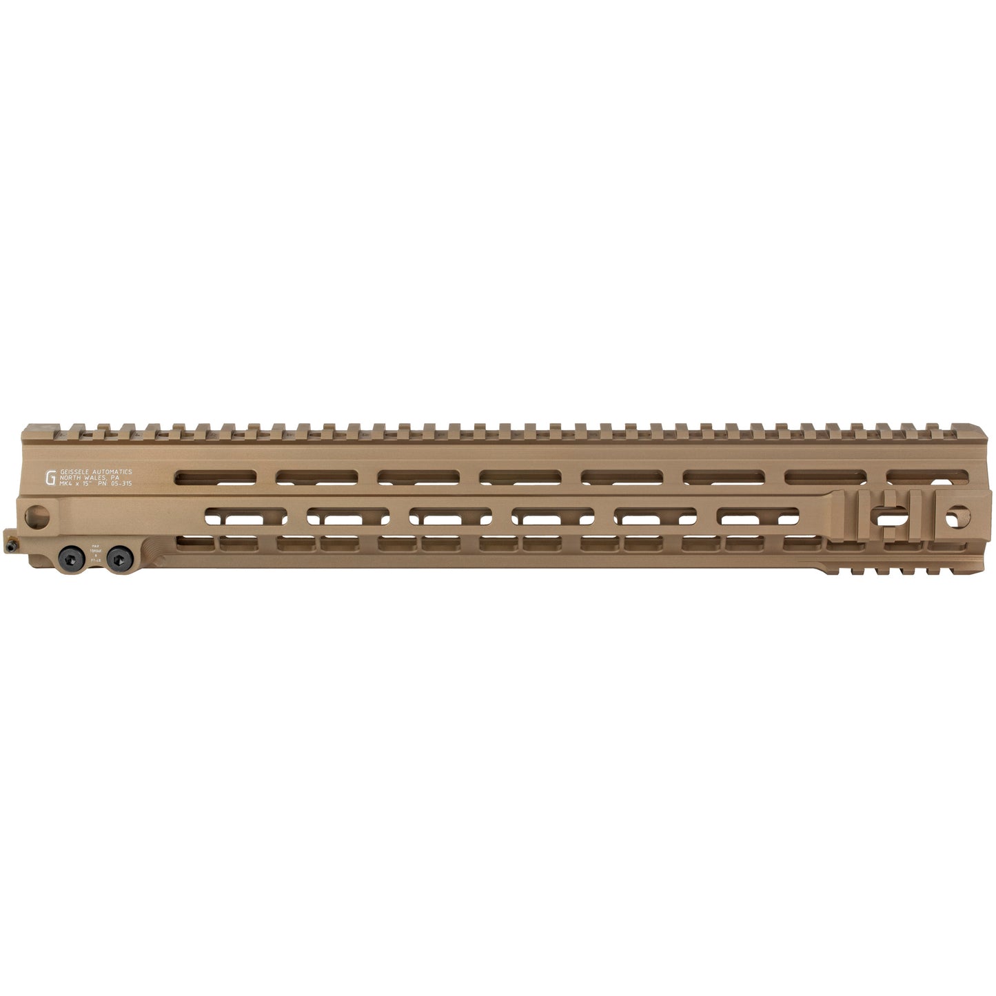 Geissele Automatics MK4 Super Modular Rail for AR-15 - Desert Tan, 15-Inch