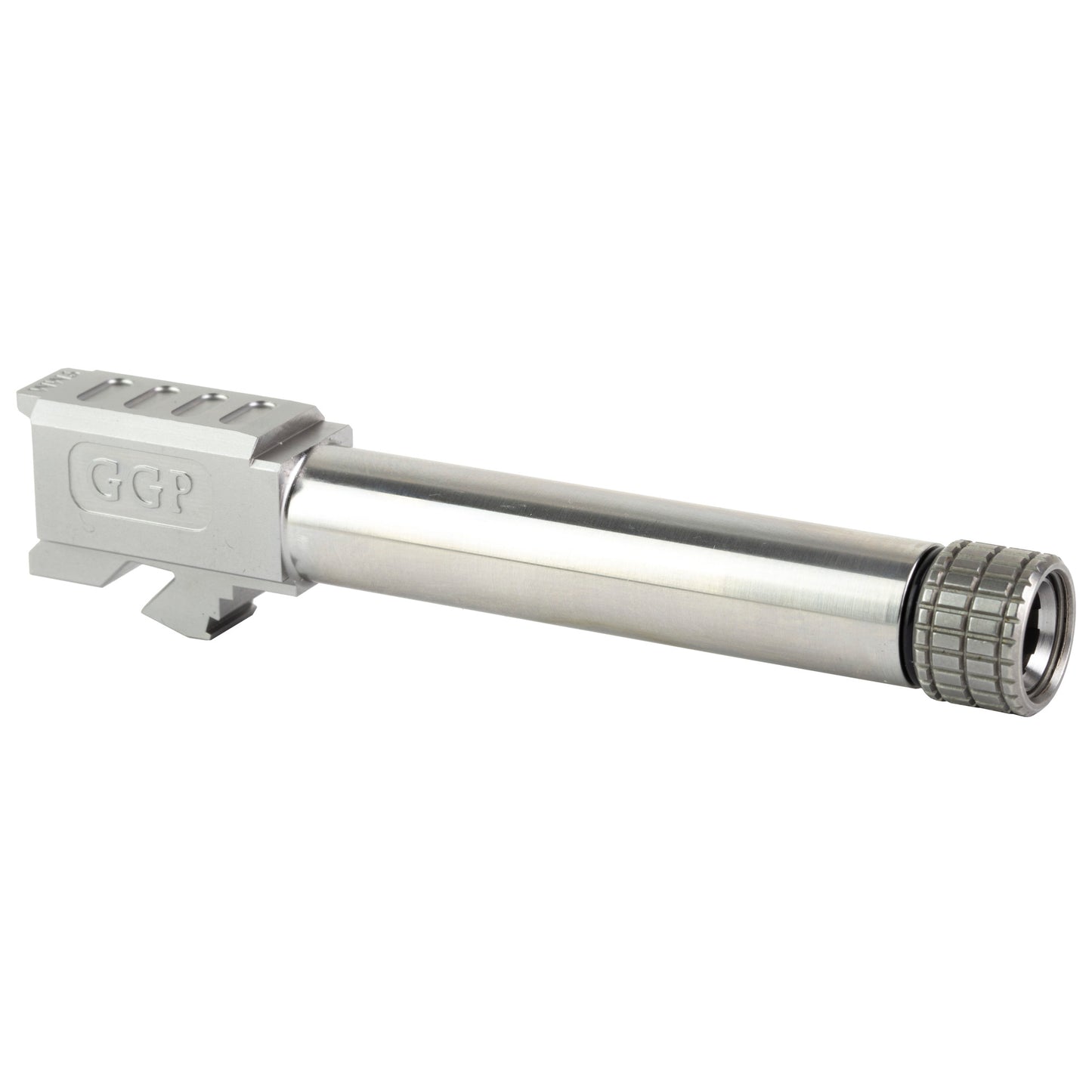 Grey Ghost Precision GGP Threaed Barrel NC for Glock 19 - 9mm Match Grade, Silver Finish