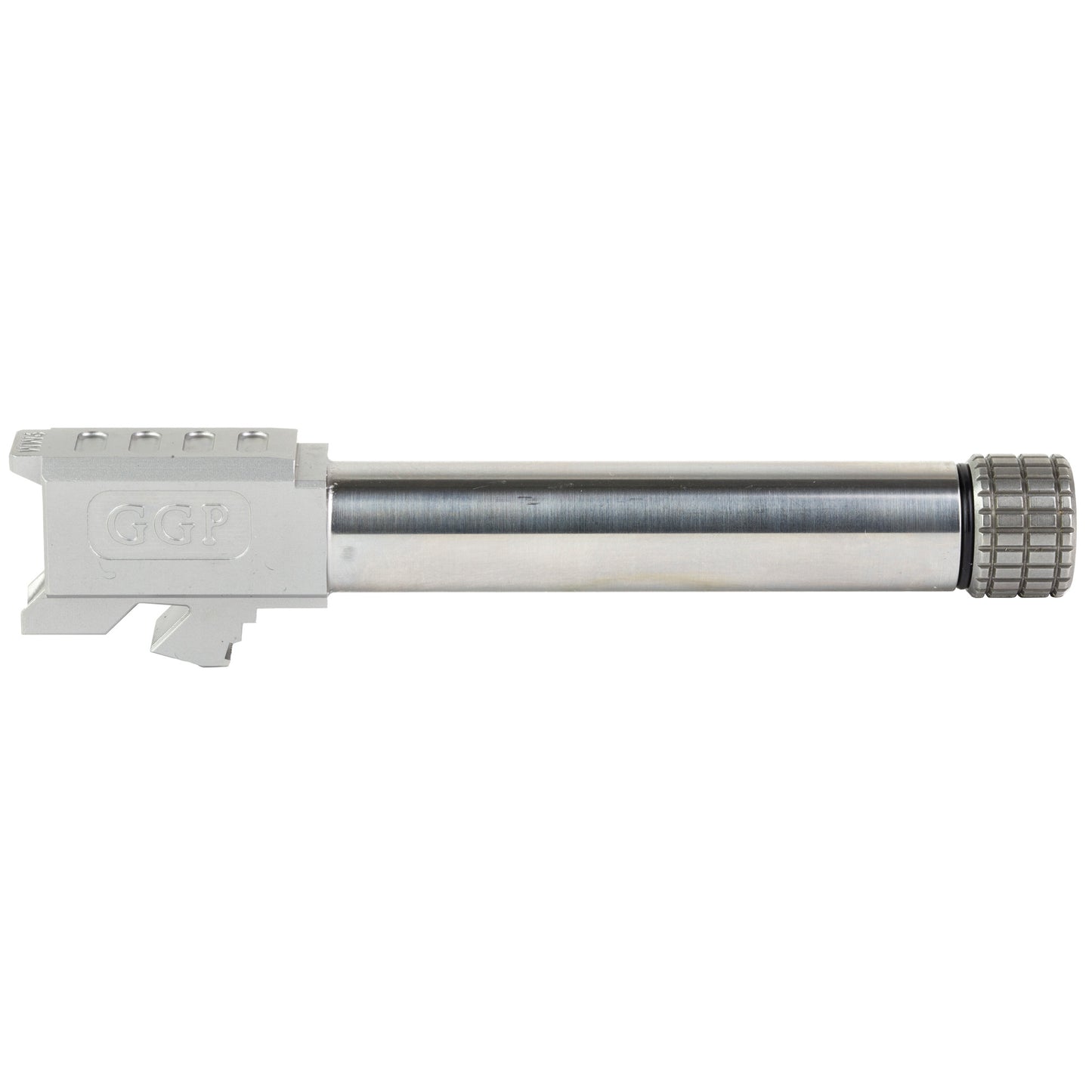 Grey Ghost Precision GGP Threaed Barrel NC for Glock 19 - 9mm Match Grade, Silver Finish