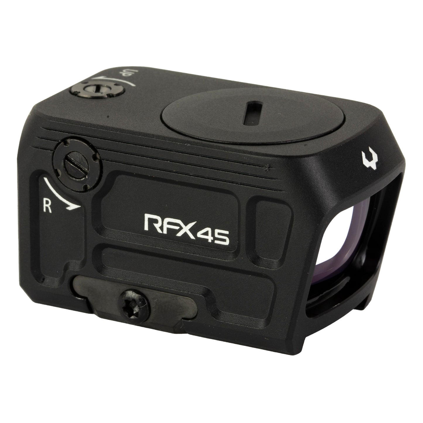 Viridian RFX45 Green Dot Reflex Sight with RMR Adapter * 24mm Objective, 1X Magnification, Black