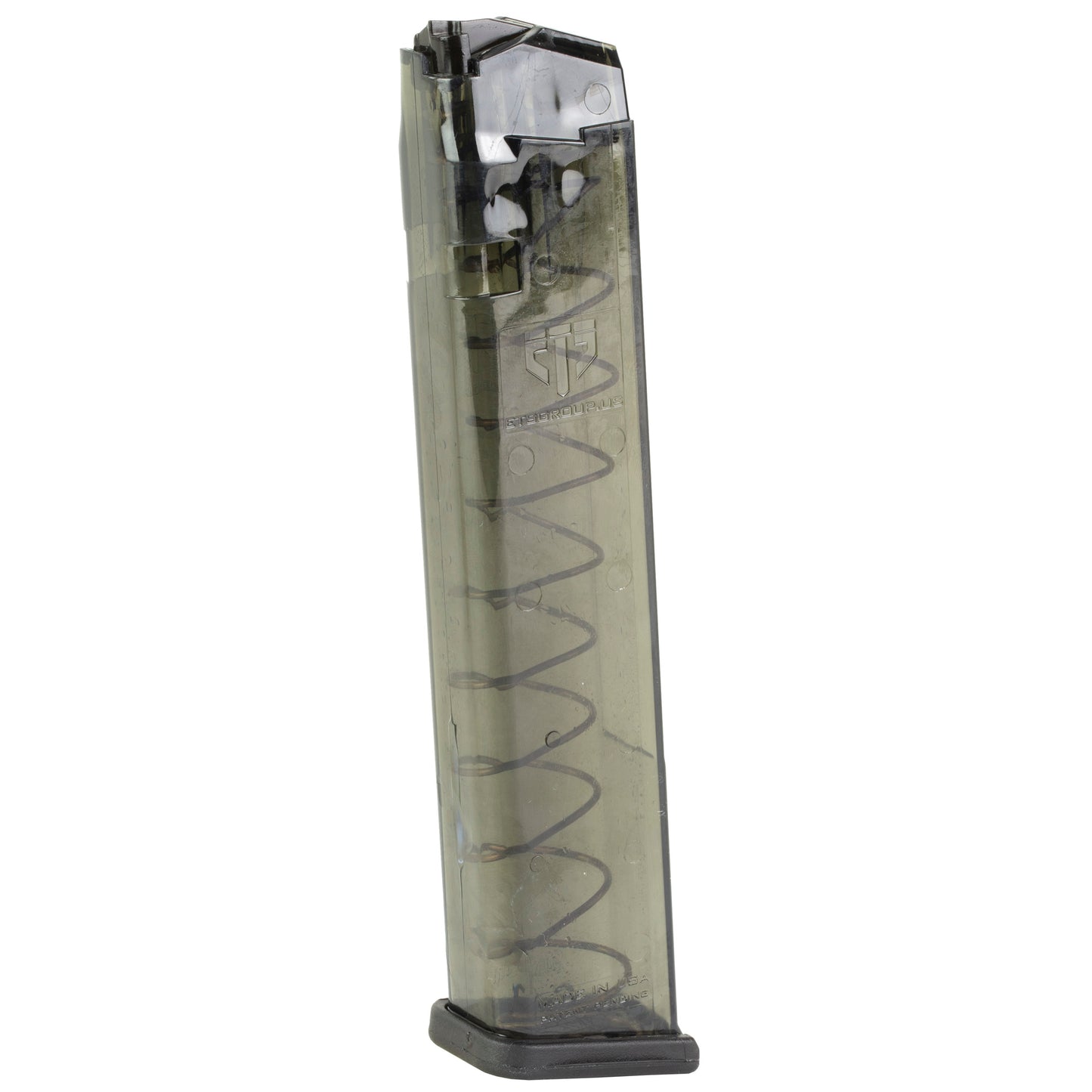 Elite Tactical Systems Group ETS Mag for Glock 17/19 9mm 27-Round Carbon Smoke