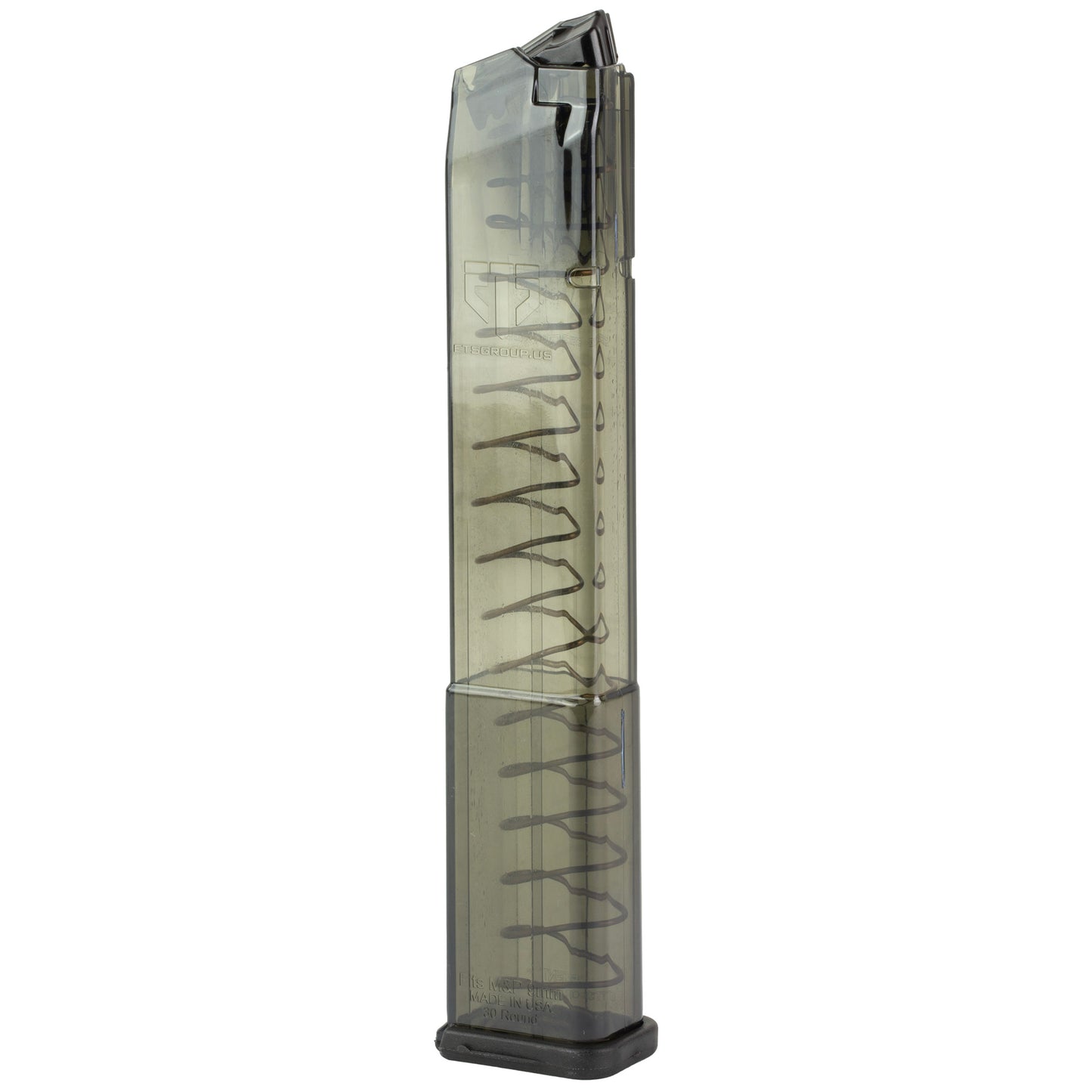 Elite Tactical Systems Group ETS Mag for S&W M&P 9mm, 30-Round Capacity, Carbon Smoke
