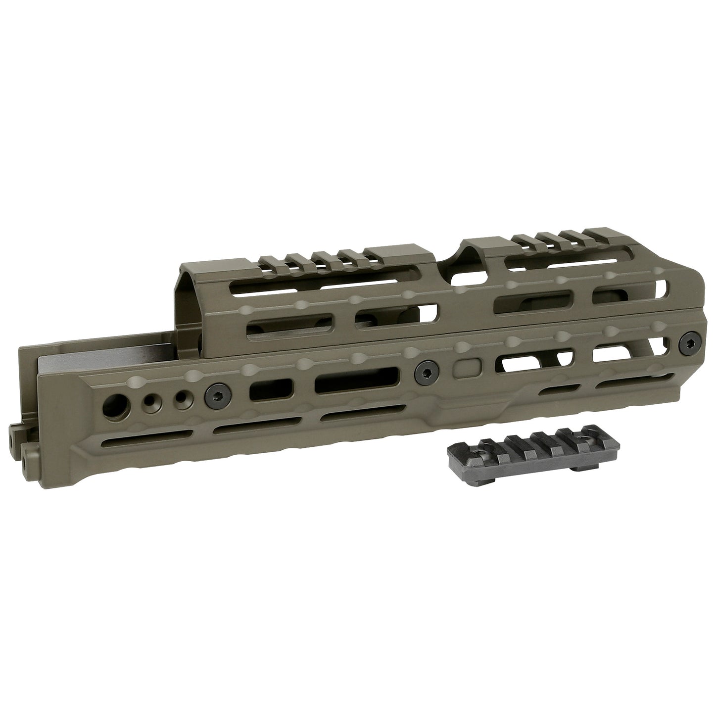 Midwest Industries Alpha Series M-LOK Handguard for AK Platform - Olive Drab Green, Part Number MI-AK-ALPHA-10.0-ODG