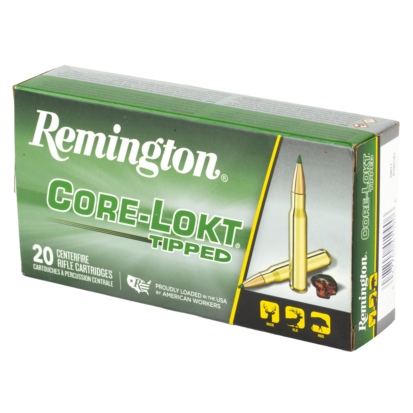 Remington Core-Lokt Tipped 6.5 Creedmoor Rifle Ammo - 129 Grain, Box of 20