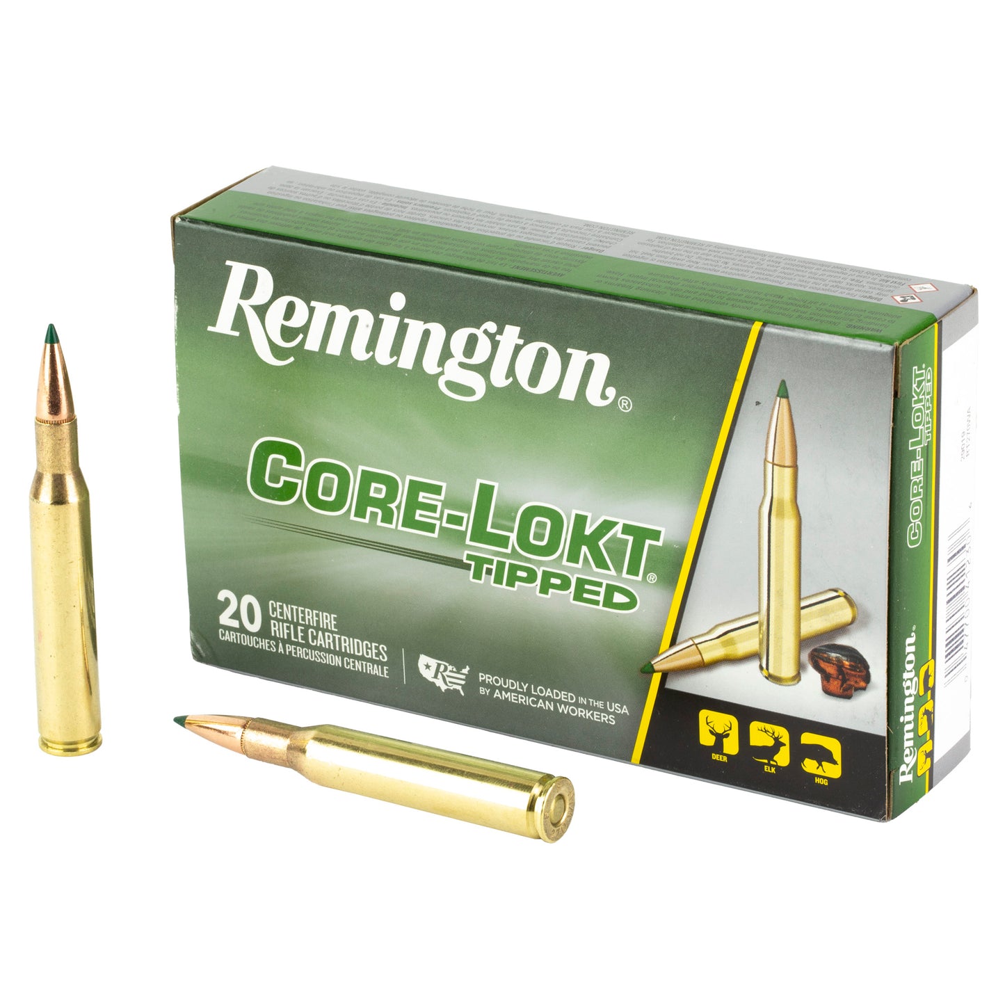 Remington Core-Lokt Tipped .270 Winchester 130-Grain Hunting Ammunition - Box of 20 Rounds
