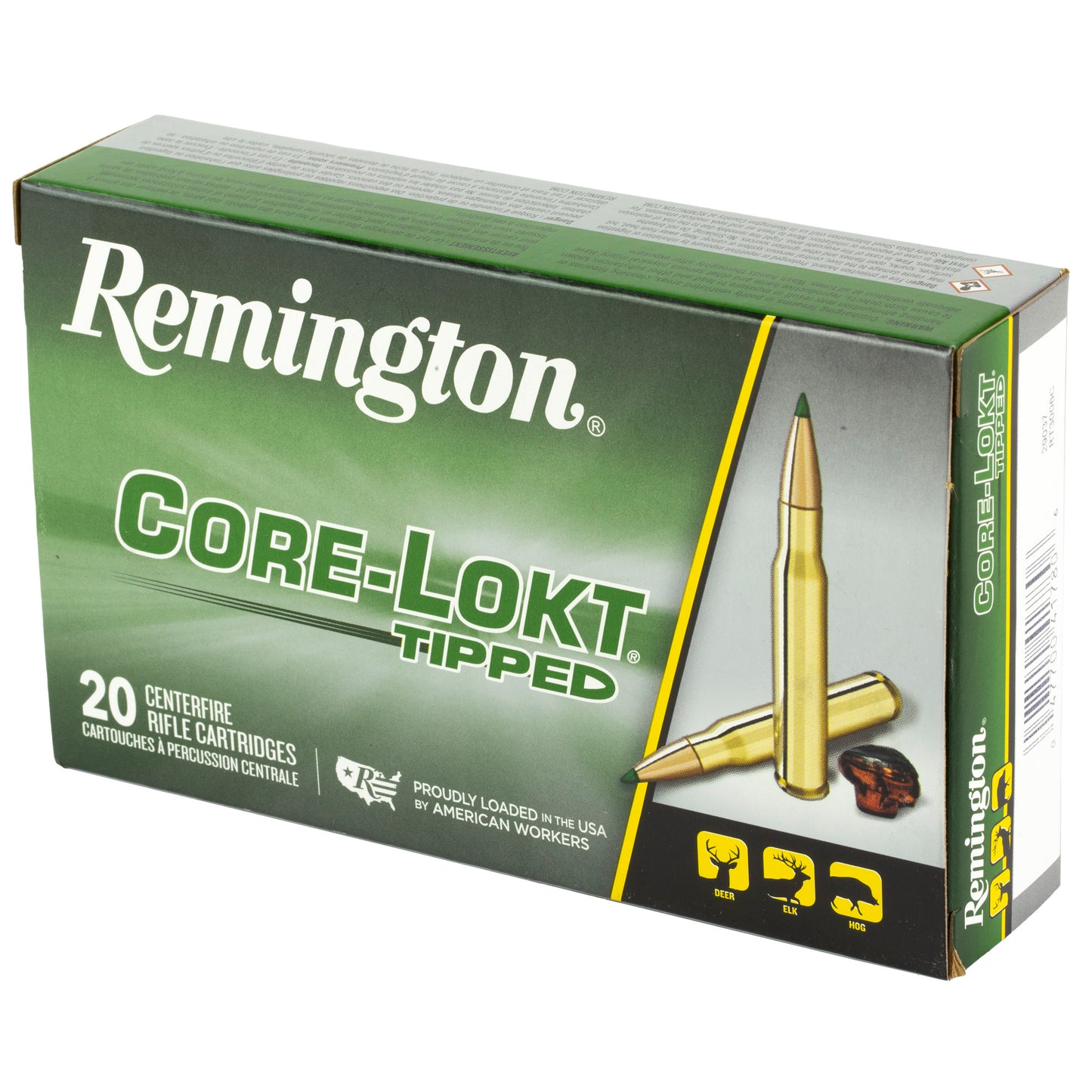 Remington Core-Lokt Tipped .30-06 Springfield 180 Grain Hunting Ammo * 20 Rounds per Box