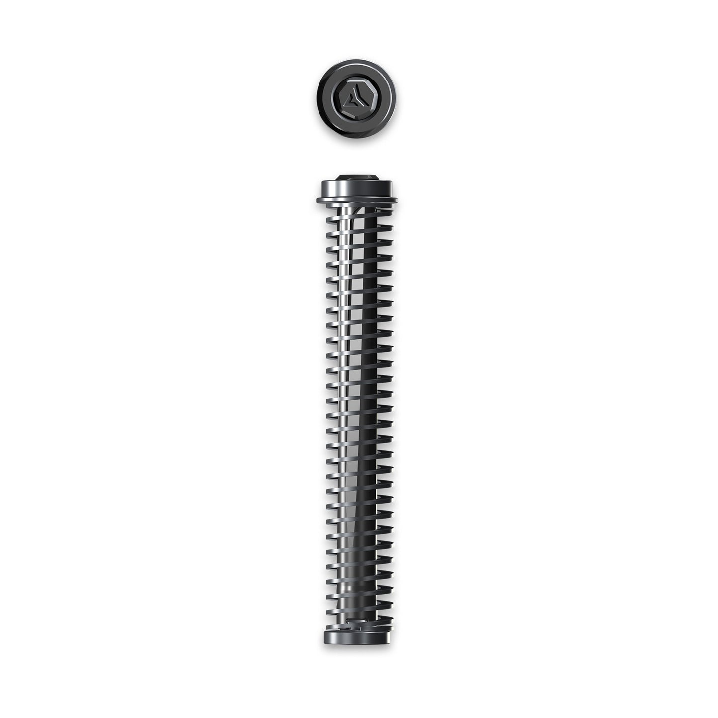 Radian Weapons Compressor GLOCK 19 Quick-Tune Guide Rod * Screwless, Dovetail Locking System, Black Finish