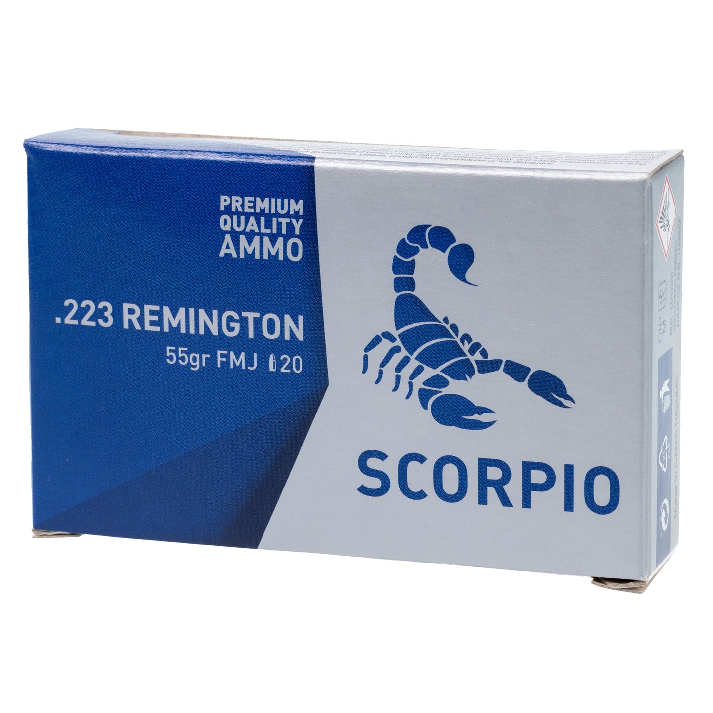 STV Technology Scorpio .223 Remington 55 Grain FMJ Ammunition - 20 Rounds / Box, 1000 Rounds / Case