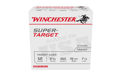 Winchester Ammunition Super Target 12 Gauge Shotshell * 1 oz #7.5, 25 Rounds per Box