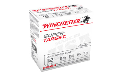 Winchester Ammunition Super Target 12 Gauge Shotshell * 1 1/8 oz #7.5, 25 Rounds
