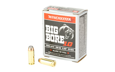 Winchester Ammunition Big Bore 10mm 200-Grain Jacketed Soft Point * Reliable Personal Defense and Hunting Ammo