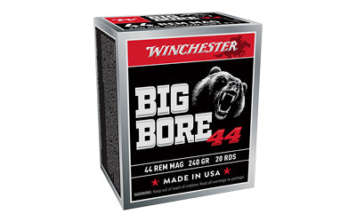 Winchester Ammunition Big Bore .44 Magnum 240-Grain Jacketed Soft Point - 20 Rounds per Box