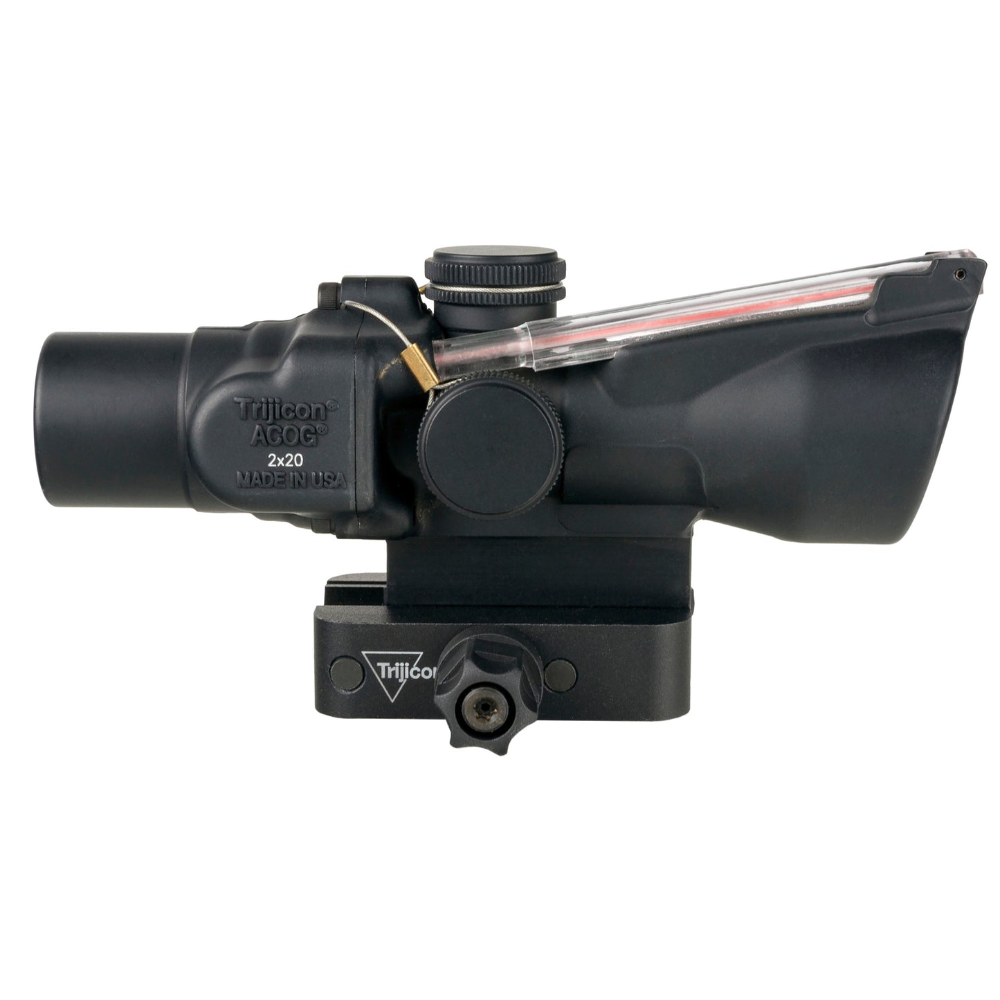 Trijicon ACOG 2X20 Red Crosshair Rifle Scope - Durable Medium-Distance Optic for Tactical and Hunting Use