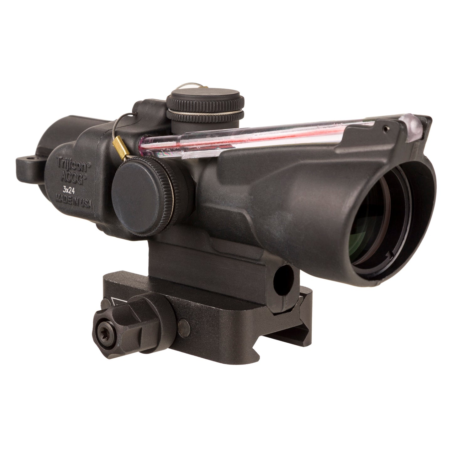 Trijicon ACOG 3X24 Red Horseshoe/Dot Rifle Scope * Black (Part Number: TA50-C-400348)