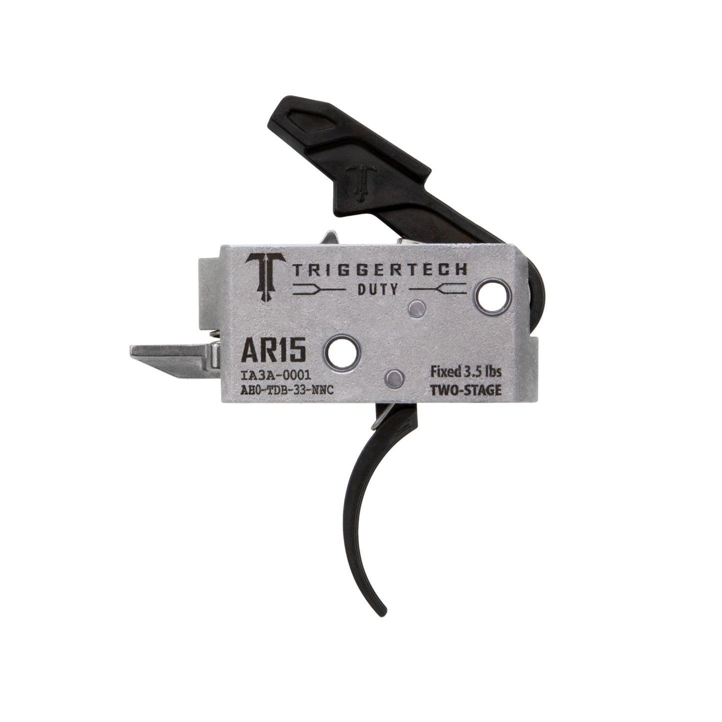 TriggerTech AR Duty Two-Stage Trigger for AR15 - 3.5 lb, Black
