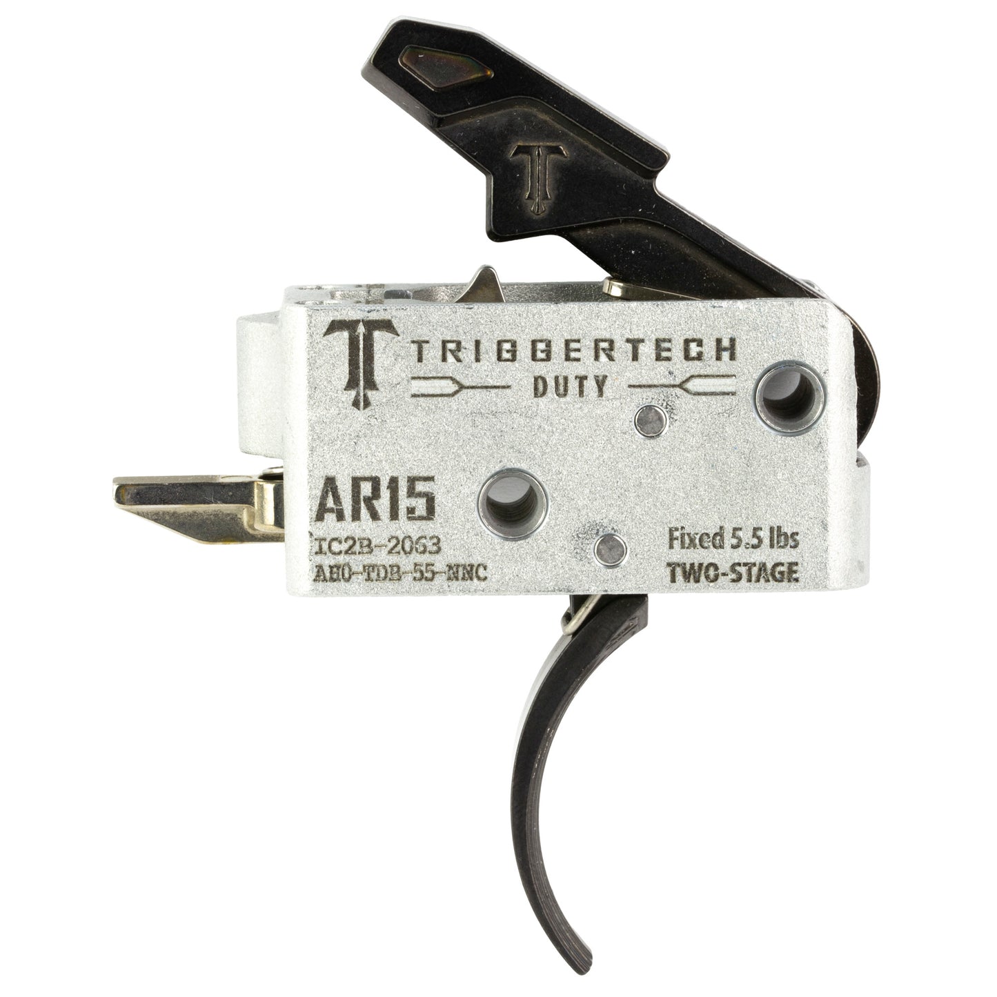 TriggerTech AR15 Mil-Spec Two-Stage Trigger with 5.5 lb Pull - Black