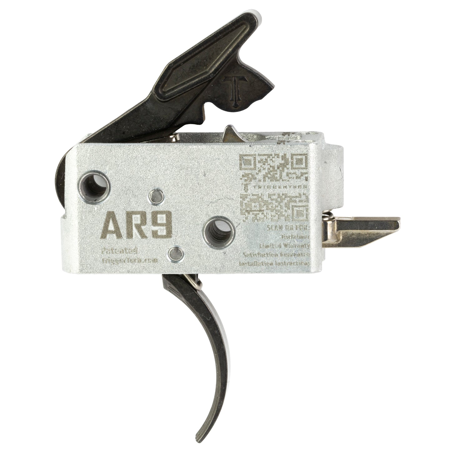 TriggerTech AR Duty Trigger - 3.5 lb Curved Black Trigger for AR Platforms