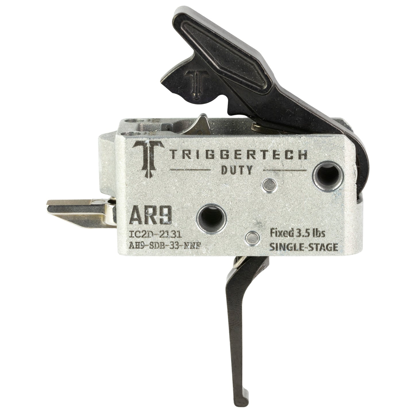TriggerTech AR Duty Flat Trigger with 3.5 lb Pull - Model AH9-SDB-33-NNF