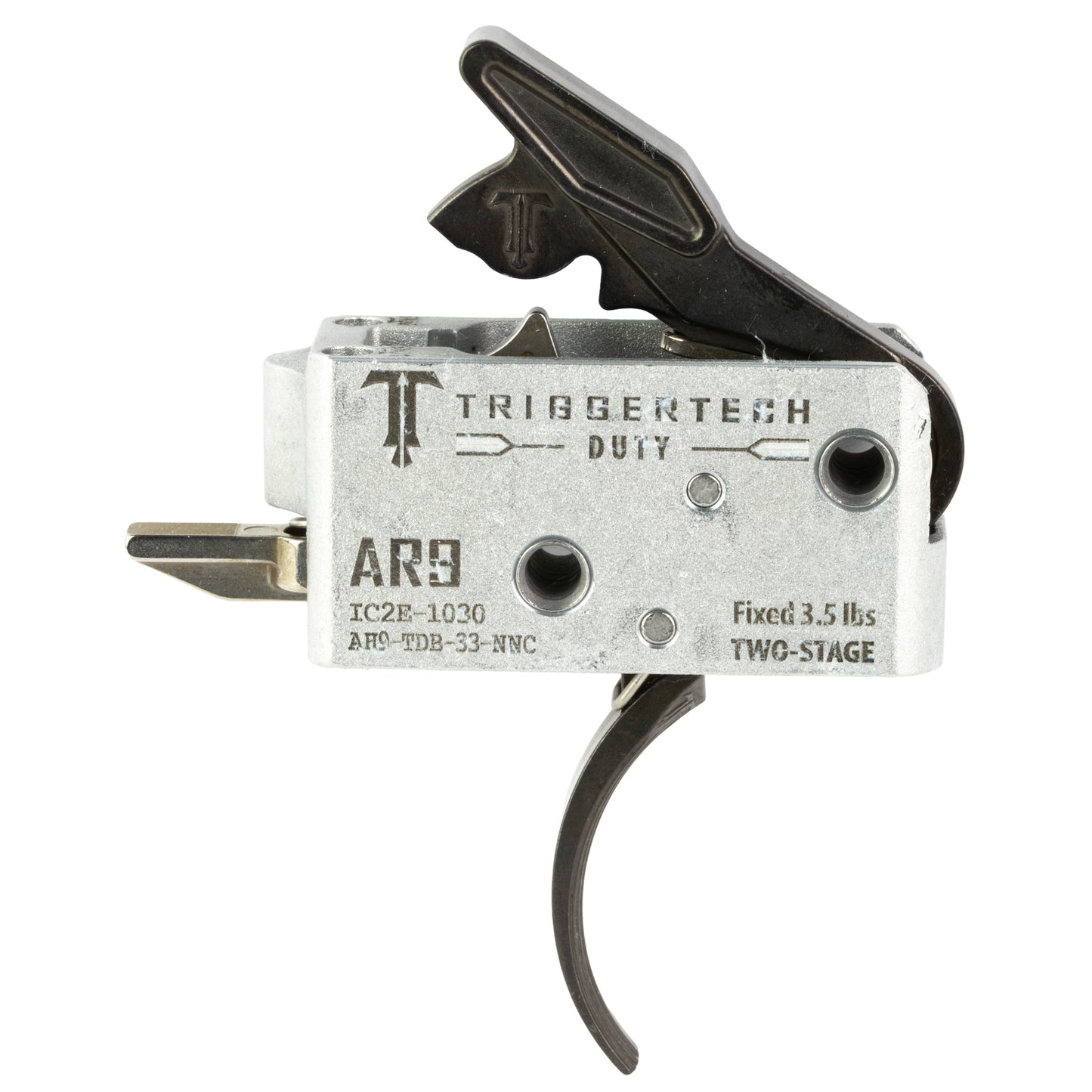 TriggerTech AR Duty Trigger - Model AH9-TDB-33-NNC - Reliable Military and Law Enforcement AR Trigger with 3.5 lb Pull and Zero Creep Technology