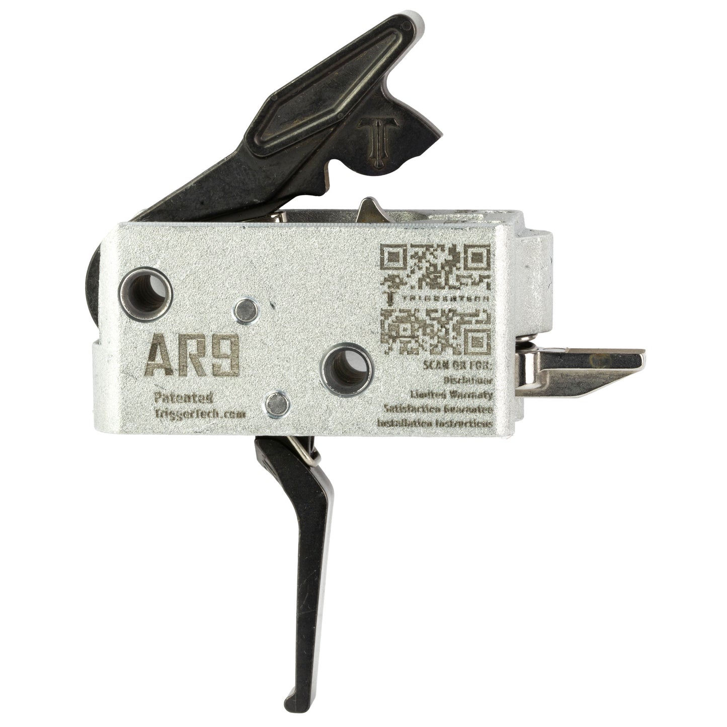 TriggerTech AR Duty Flat Trigger - Model AH9-TDB-33-NNF for AR Rifles, 3.5 lb Pull Weight