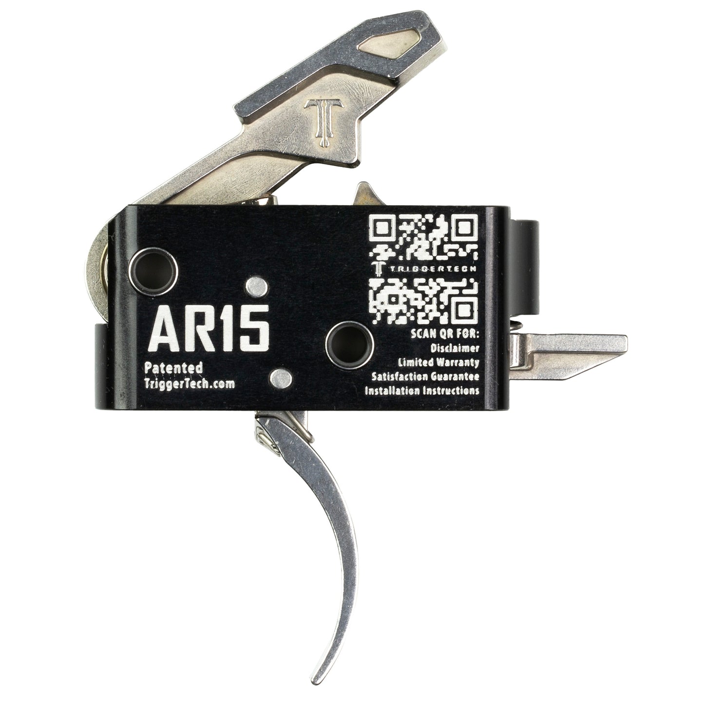 TriggerTech AR15 Single Stage Competitive Trigger - Silver, Model AR0-SBS-33-NNP