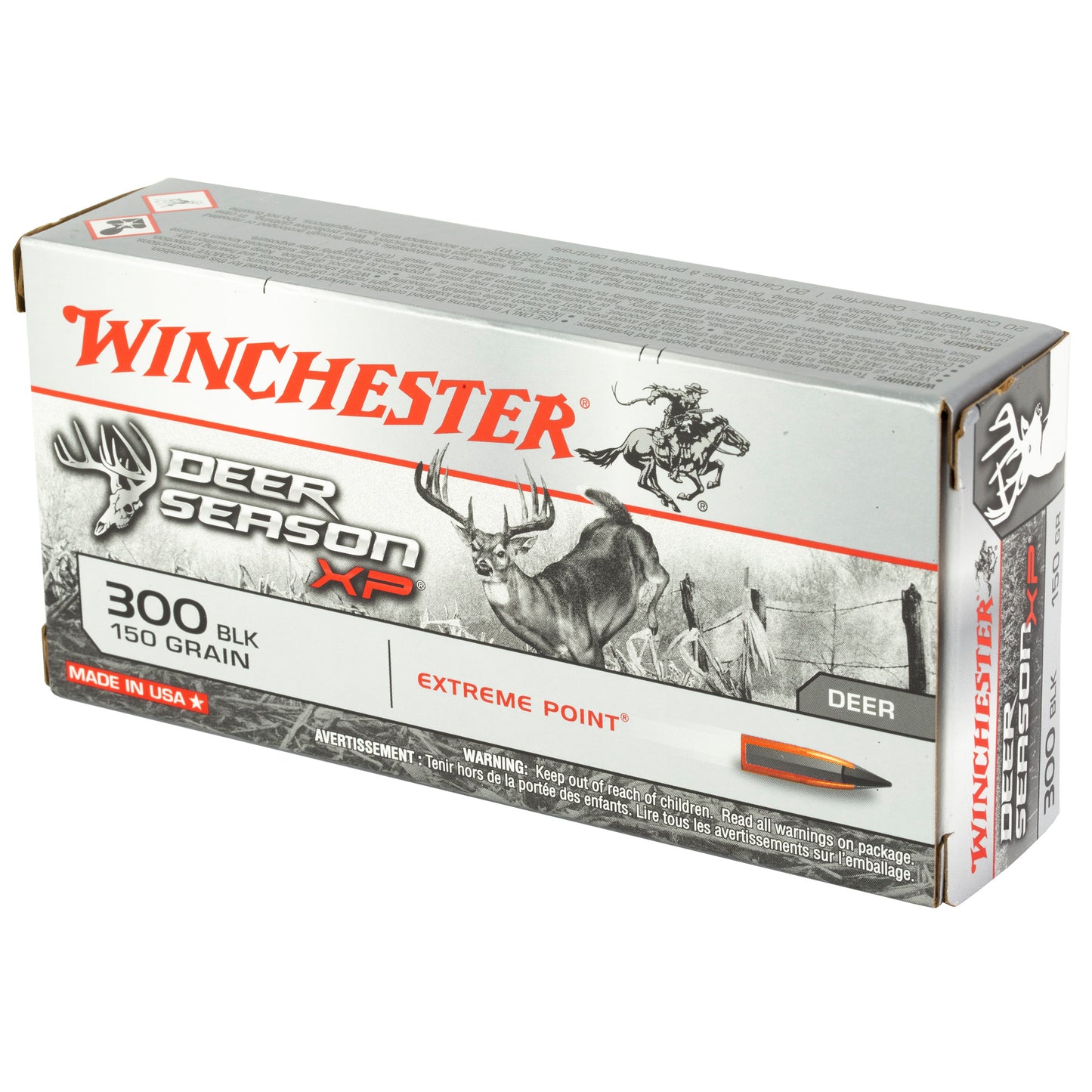 Winchester Ammunition Deer Season XP 300 Blackout 150 Grain Ballistic Tip - Box of 20 Rounds