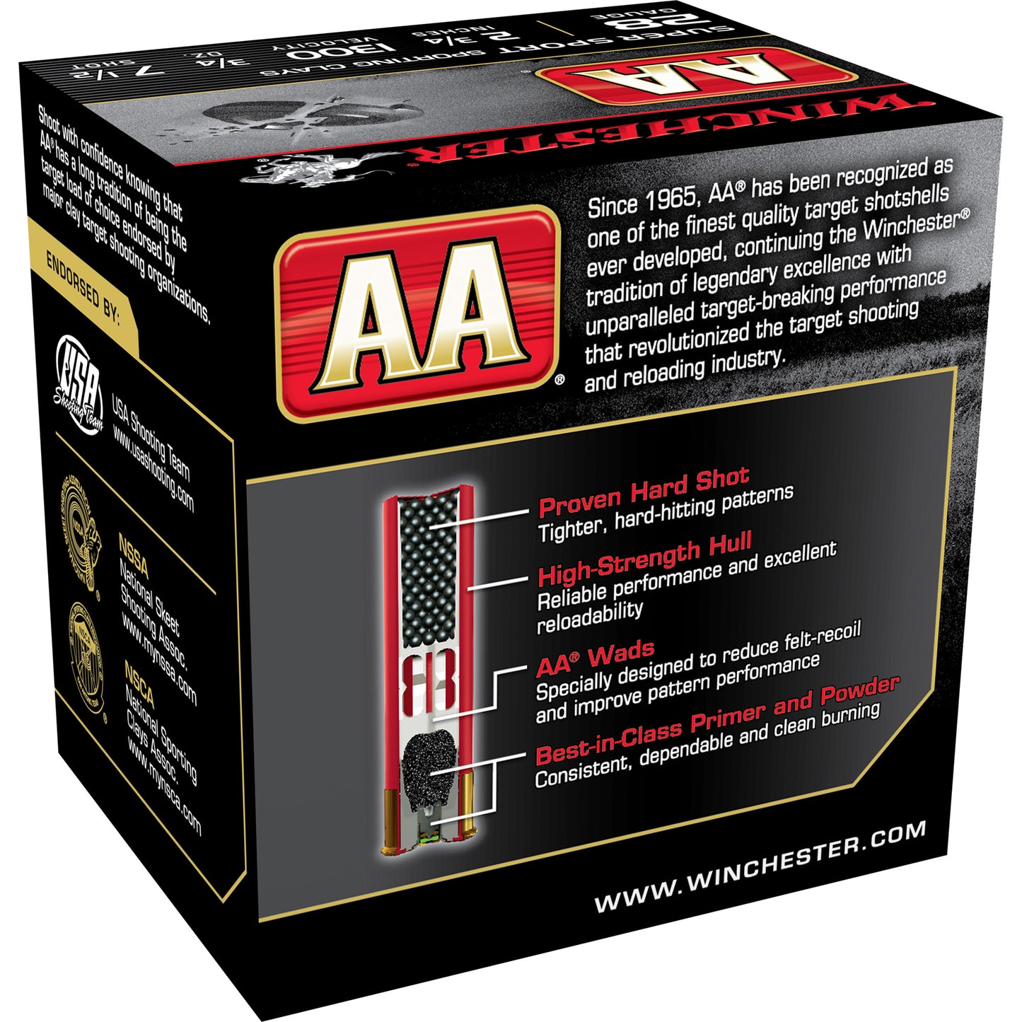 Winchester Ammunition AA Supersport Sporting Clay 28 Gauge Shotshells * 3/4 oz #7.5, 25/Box