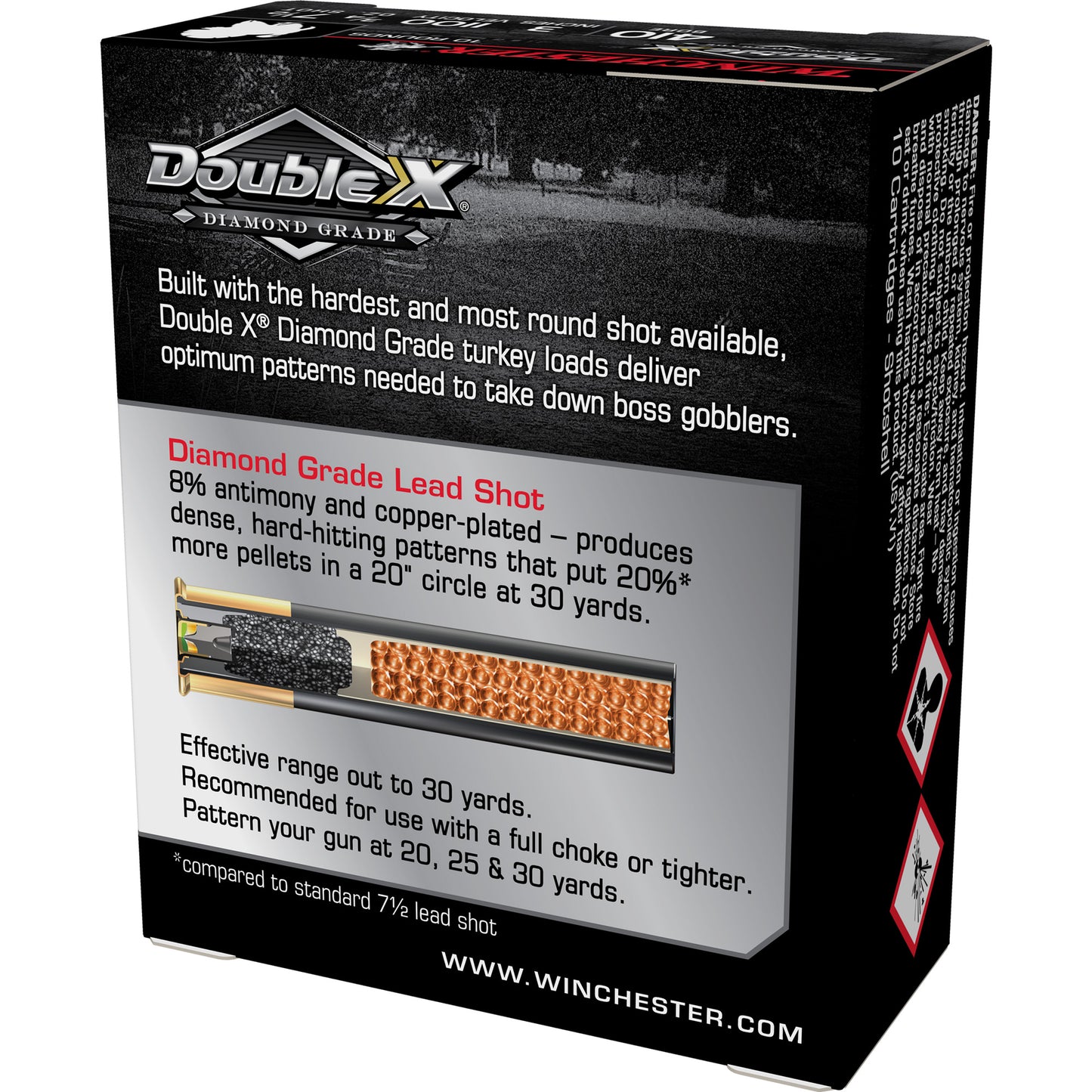 Winchester Ammunition High Velocity Turkey Load for 410 Gauge - Double X Diamond Grade #7.5 Shot, 3/4 oz, 10 Rounds Per Box