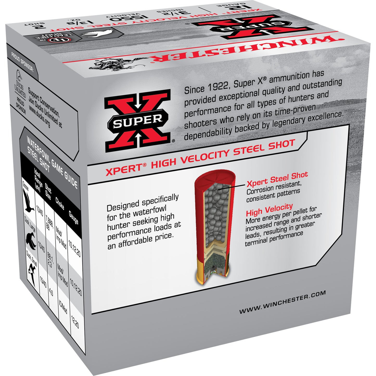 Winchester Ammunition Xpert Steel 12 Gauge 3.5-Inch #2 Steel Shot, 1 3/8 oz - 25 Rounds