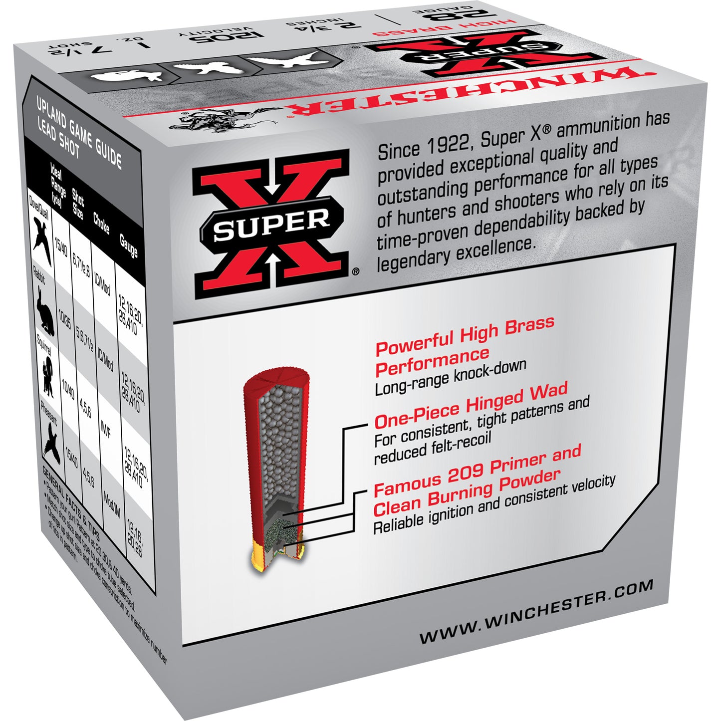 Winchester Ammunition Super-X 28 Gauge Shotshell - 1 oz #7.5, 25 Rounds