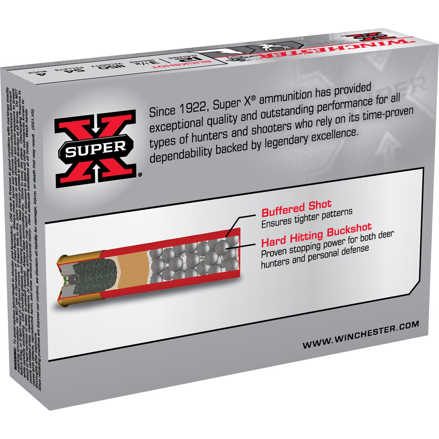 Winchester Ammunition Super-X 12 Gauge 3.5-Inch 4 Buckshot * Reliable Buckshot for Hunting and Shooting