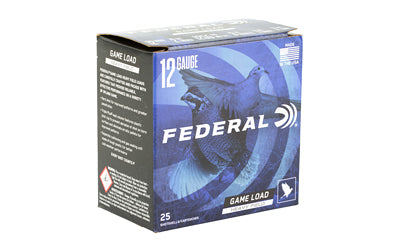 Federal Game Load 12 Gauge 2.75-Inch Shotgun Shells - 1.125 oz #7.5, Pack of 25