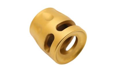 True Precision Micro Comp 9mm Threaded Compensator - Gold Finish, Model TP-SMICRO-G