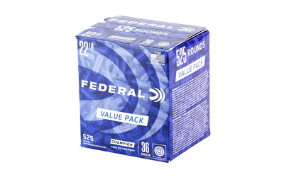 Federal Lead Hollow Point 22 LR Ammunition * 36 Grain, 525 Rounds per Box