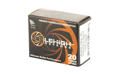 Lehigh Defense Xtreme Defense .45 ACP 135-Grain Copper Bullets * Deep Penetration and Wound Cavity Expansion