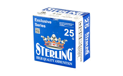 Sterling Exclusive Series 20 Gauge 2.75 Inch #8 Shot Ammunition - 7/8 Oz, 25 Rounds per Box