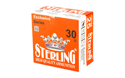 Sterling Exclusive Series 12 Gauge 2.75 inch #8 Shot Shells * 1 1/6 oz, 25 Rounds per Box