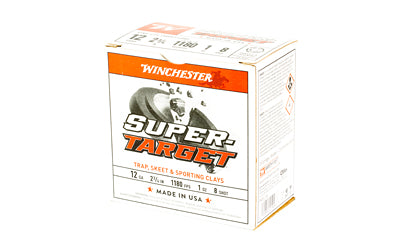 Winchester Ammunition Super Target 12 Gauge 2.75 Inch Shotshells, 1 oz #8, 25 Rounds per Box
