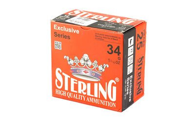 Sterling Exclusive Series 12 Gauge #4 Shot Shells - 1 3/16 oz, 25 Pack