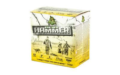 HEVI-Shot HEVI Hammer 12 Gauge 3 Steel and Bismuth Waterfowl Shot, 1 1/4 oz, 25 Rounds per Box