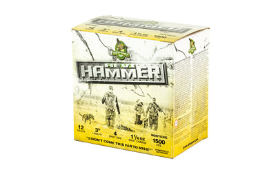 HEVI-Shot HEVI Hammer 12 Gauge 3-inch 1 1/4 oz #4 Waterfowl Shot with Bismuth and Steel