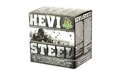 HEVI-Shot HEVI-Steel 12 Gauge 3.5-inch #4 Shotshells * 1 3/8 oz, 25 Rounds