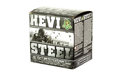 HEVI-Shot HEVI-Steel 12 Gauge 3.5-Inch BB Shotshells * 1 3/8 Ounce, Max Dram, 25 Rounds per Box