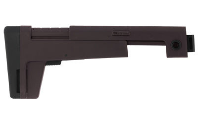 B5 Systems AK Stock 4.5mm - Plum, Adjustable Folding Stock with QD Mounts and Optic Rail